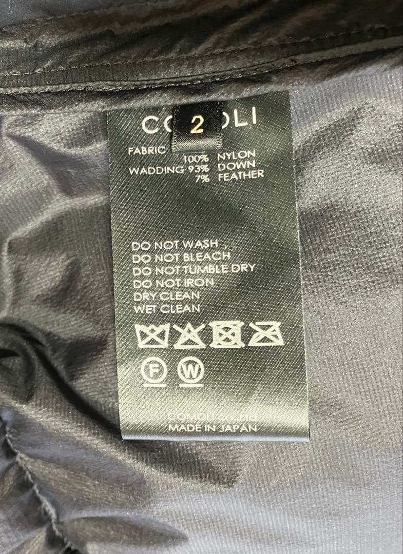 コモリ　25AWダウンジャケット黒