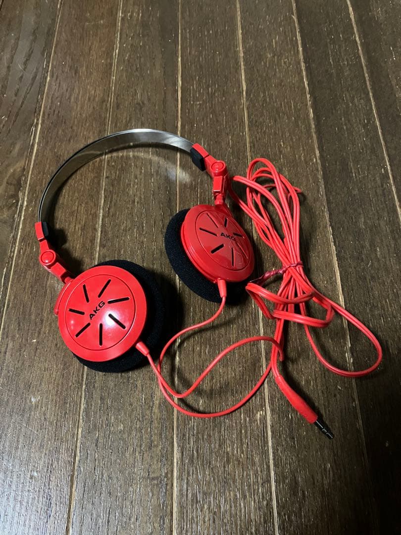 早い者勝ち 未開封 未使用 AKG K402 おまけ 美品 (赤)ヘッドホン