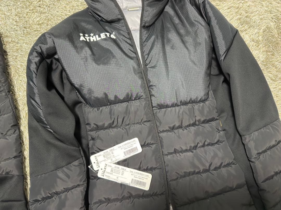 ATHLETA フード付きジャージ Mサイズ ブラック/ネイビー