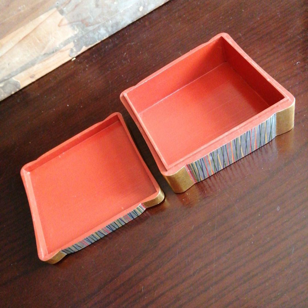 平安　三上楊光堂 　巻莨箱　11cm