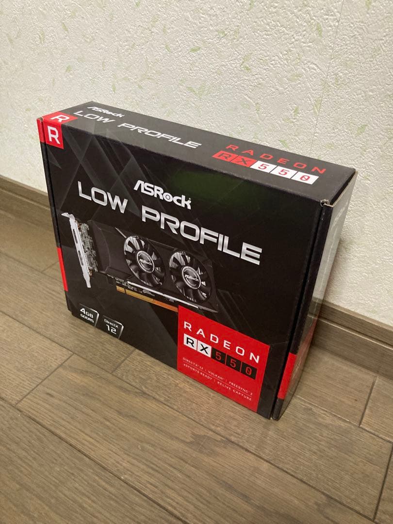 ASRock Radeon RX550 4GB Low Profile グラボ