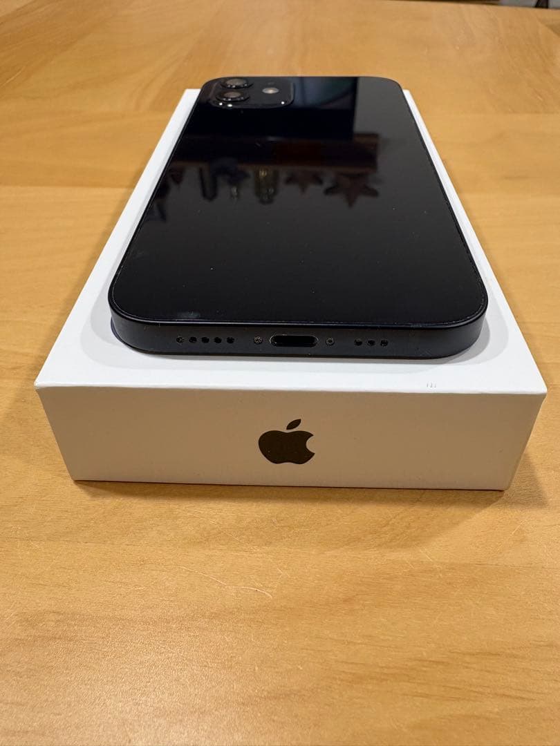 【美品】Apple iPhone 12 64GB ブラック（付属品完備）