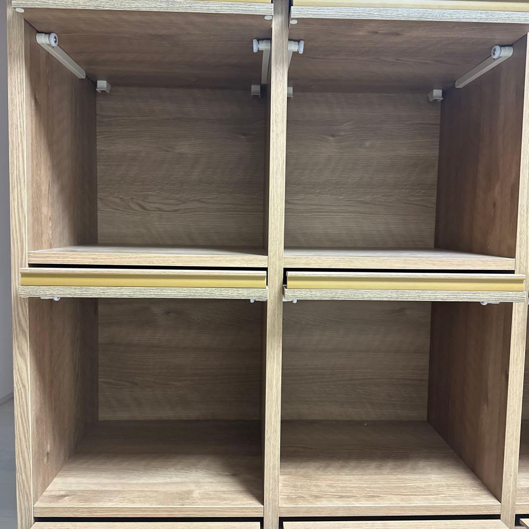 本棚 ディスプレイ ボックス　シェルフ　収納　格子棚　※一箇所擦り傷あり