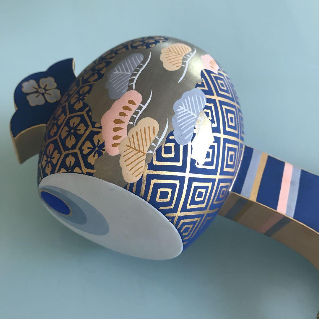 東哉製　新色　宝之槌　打出小槌　置物　京焼