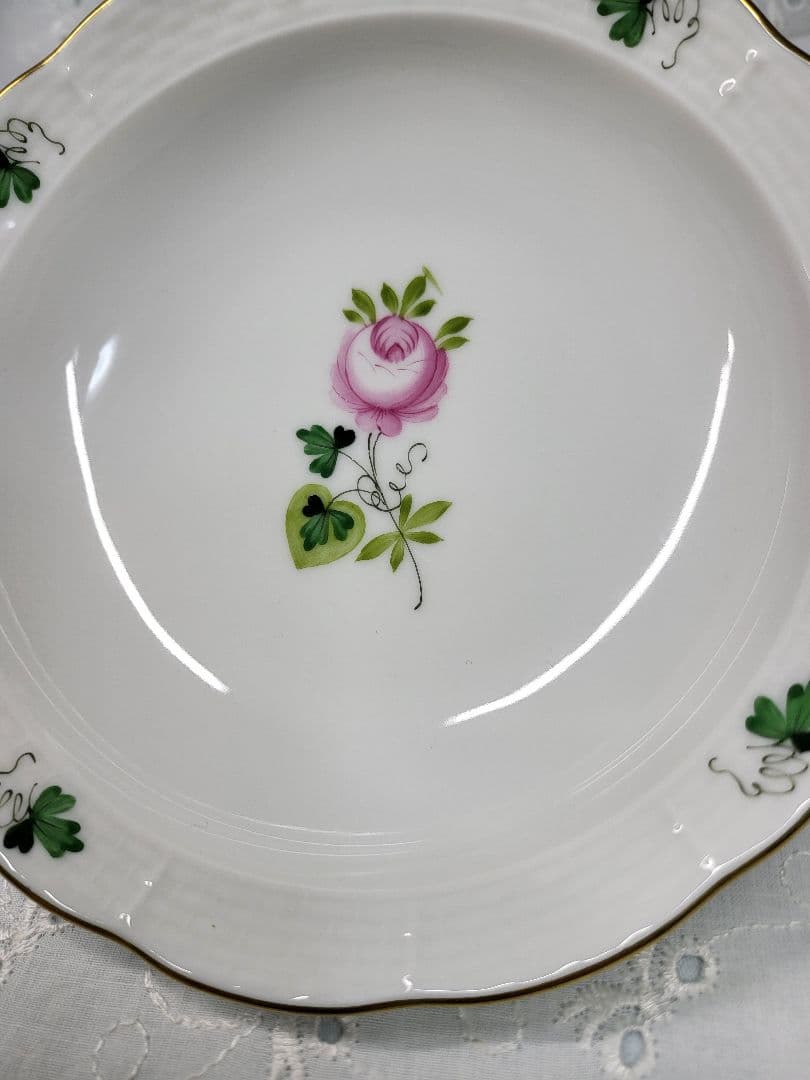 美品✨ヘレンド ウィーンの薔薇 サラダ フルーツ ボウル 小皿 プレート②