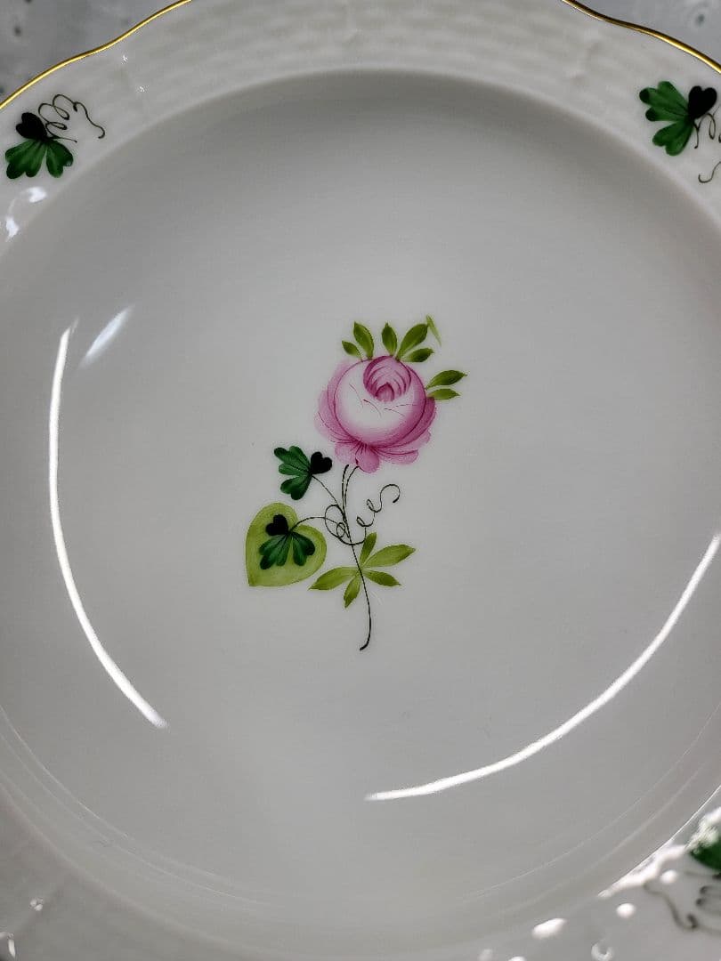 美品✨ヘレンド ウィーンの薔薇 サラダ フルーツ ボウル 小皿 プレート②