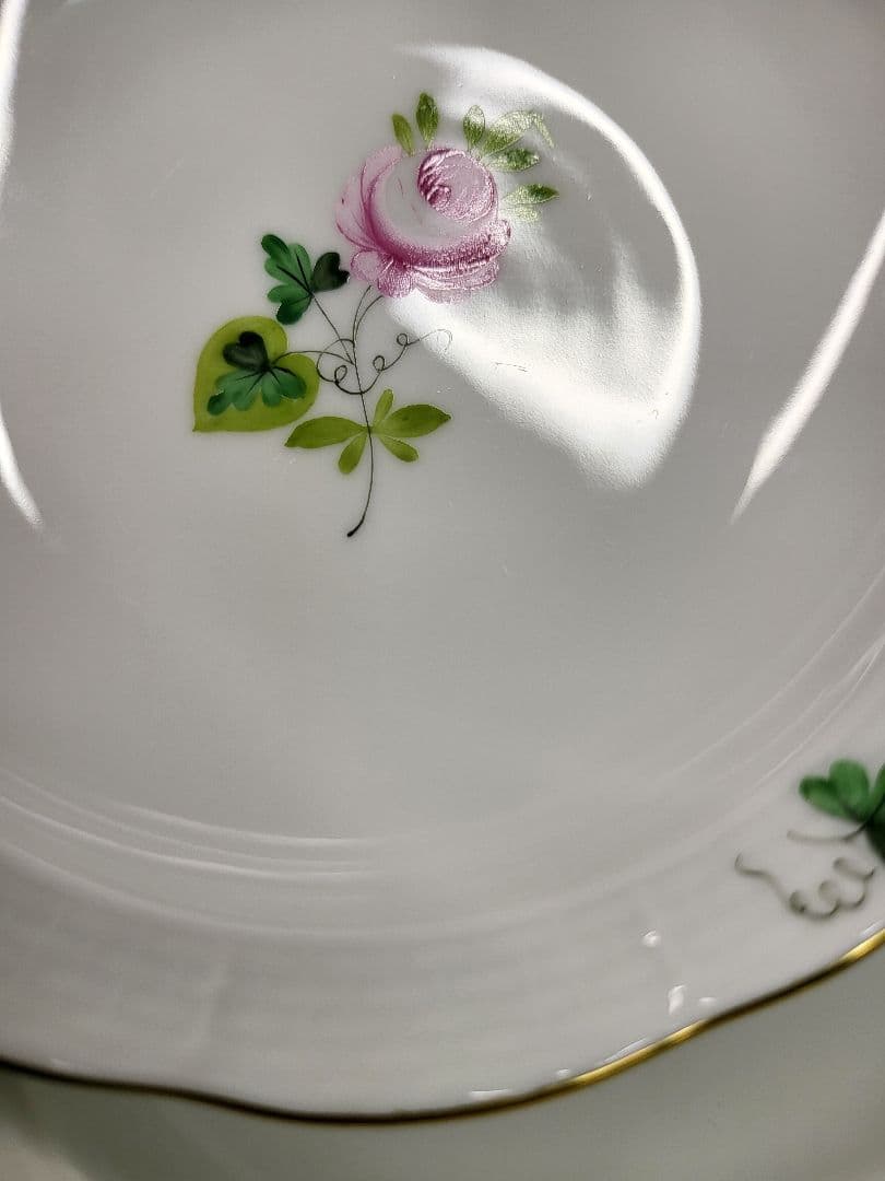 美品✨ヘレンド ウィーンの薔薇 サラダ フルーツ ボウル 小皿 プレート②