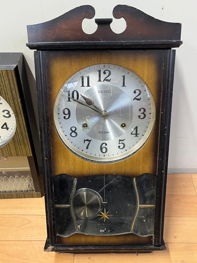 振り子時計 ゼンマイ式 4個まとめて　SEIKO セイコー社アンティーク