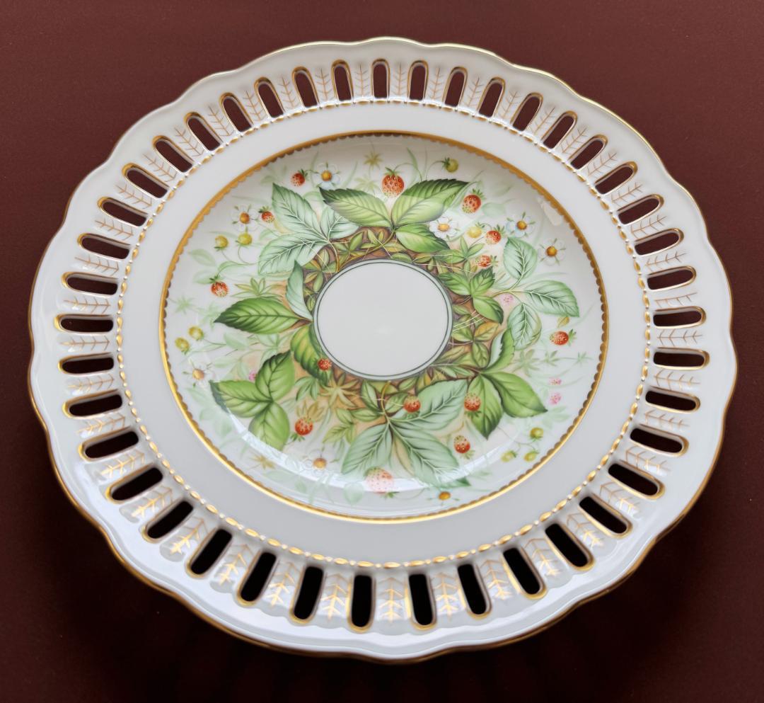 ヘレンド 森の精 24cm マスターぺインター作品 飾り皿4