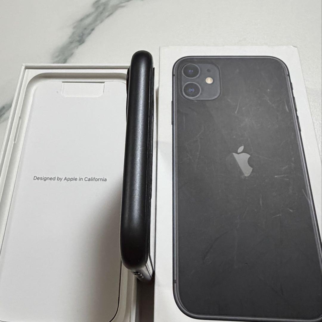 Apple iPhone 11 64gb SiMフリー ブラック 本体 箱