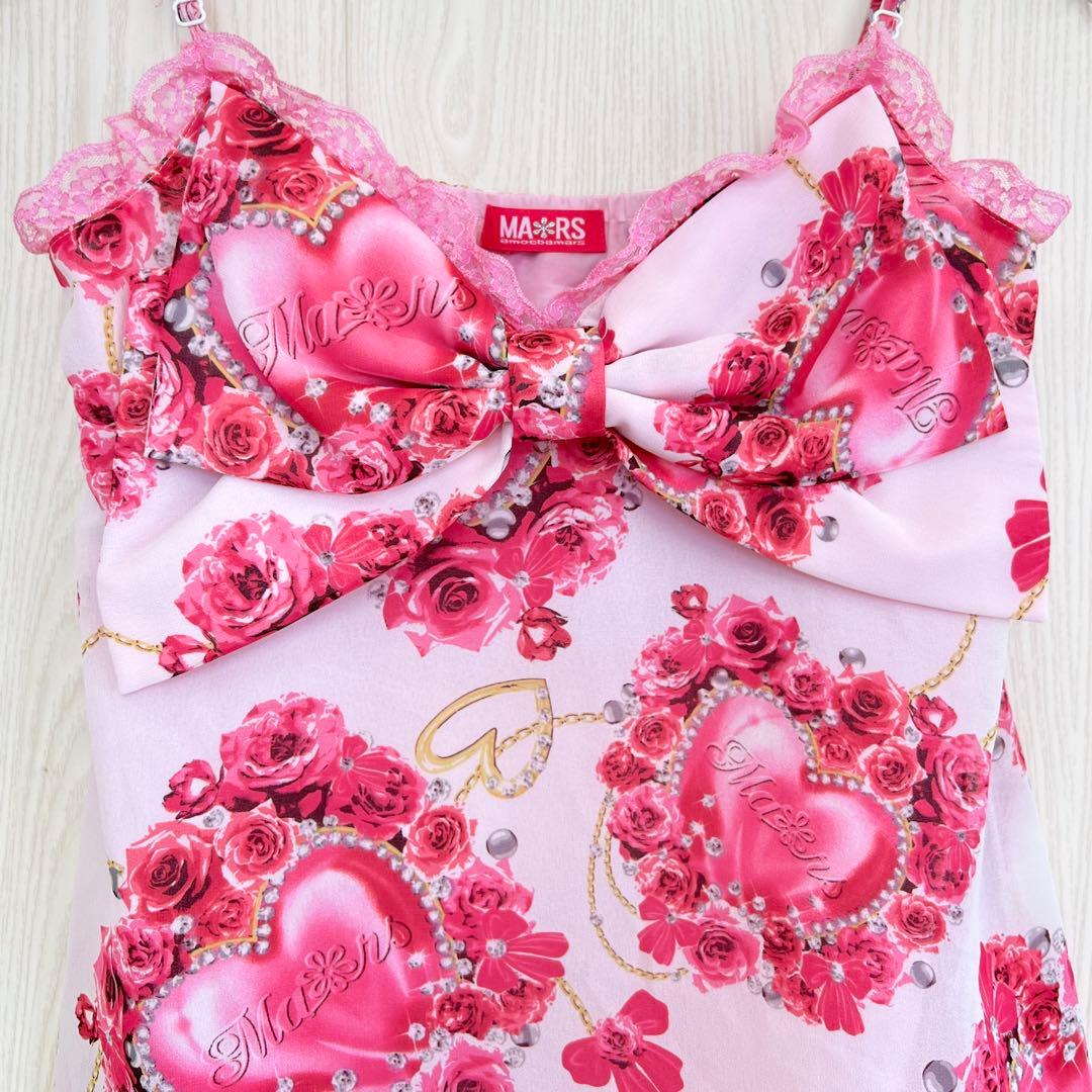 MARS Y2K 姫ギャル　平成　当時物　ビッグリボンキャミトップス