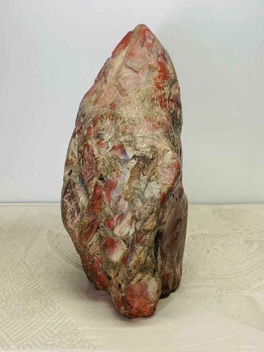 3709 佐渡錦紅石 佐渡赤玉石   3.86kg 水石 盆栽 盆石 鑑賞石