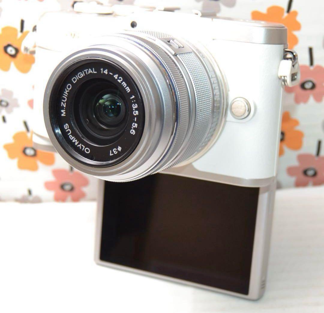美品　OLYMPUS PEN E-PL9 ミラーレス一眼 本体　バッテリー3個
