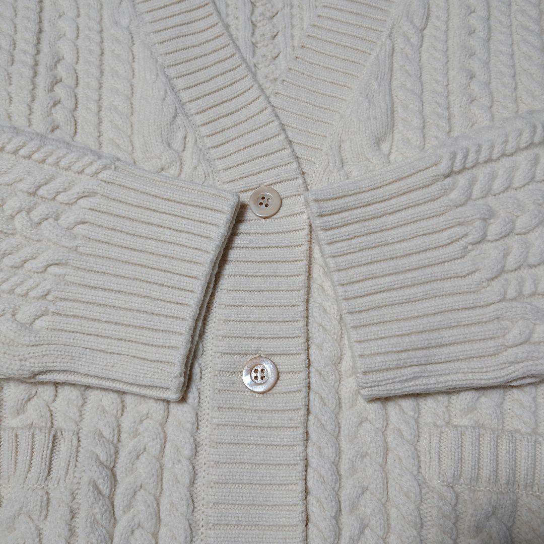 ■YORI ヨリ ケーブル編みニットカーディガン オーバーサイズ 38 美品