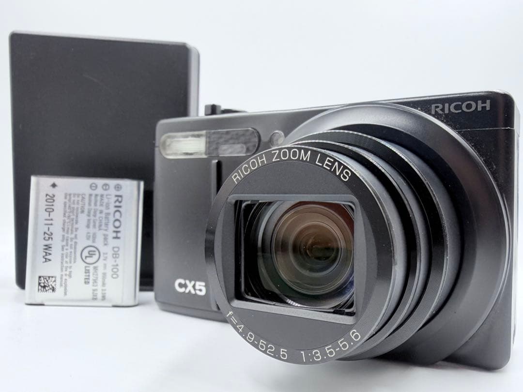 【美品】RICOH リコー CX5 BLACK デジカメ コンデジ