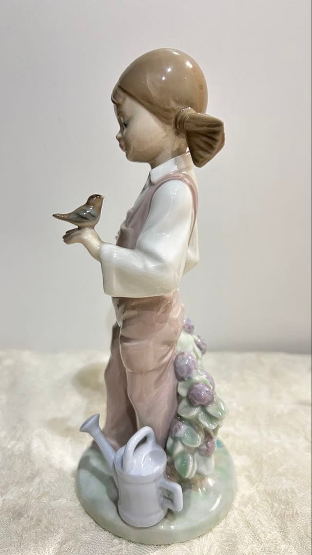 【訳あり】リヤドロ LLADRO フィギュリン 2体セット（花欠け・手破損あり）