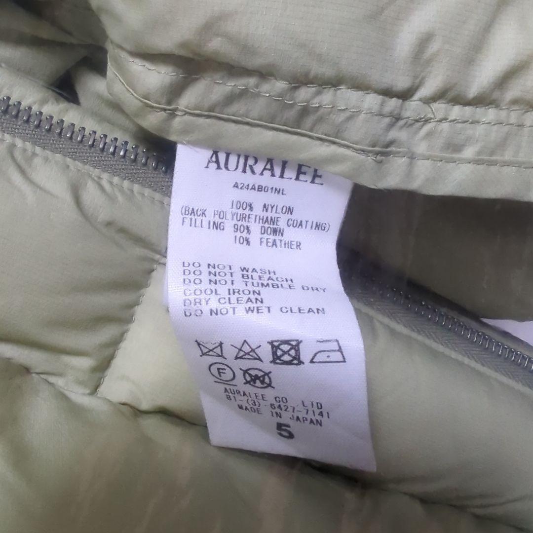 SUPER LIGHT NYLON RIPSTOP DOWN オーラリー