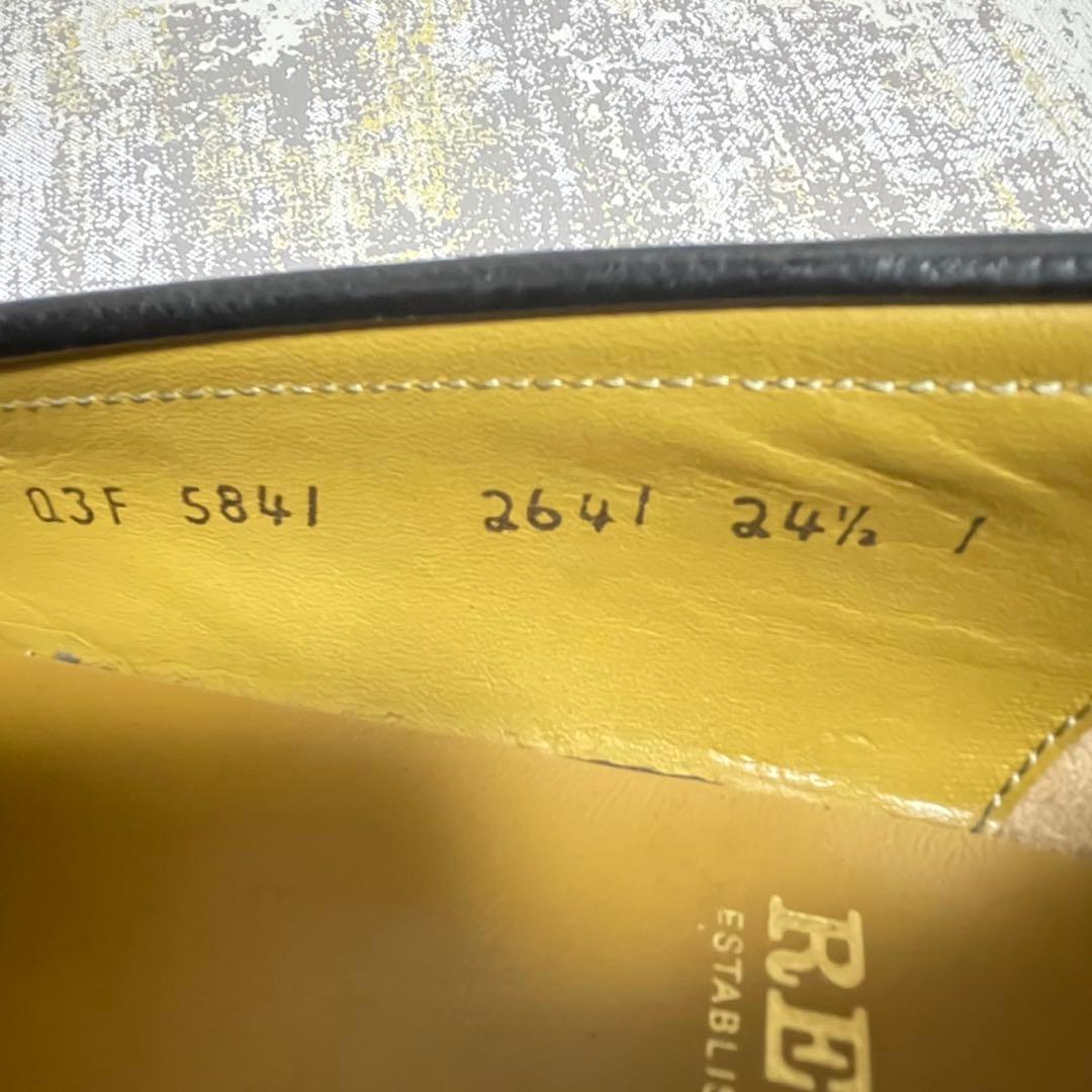 ★美品★リーガル REGAL タッセルローファー シボ革【24.5】2641