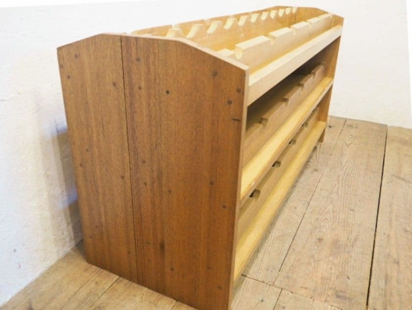 1195 大型　ワインラック　ボトルラック　収納棚　店舗什器　レトロ　ビンテージ