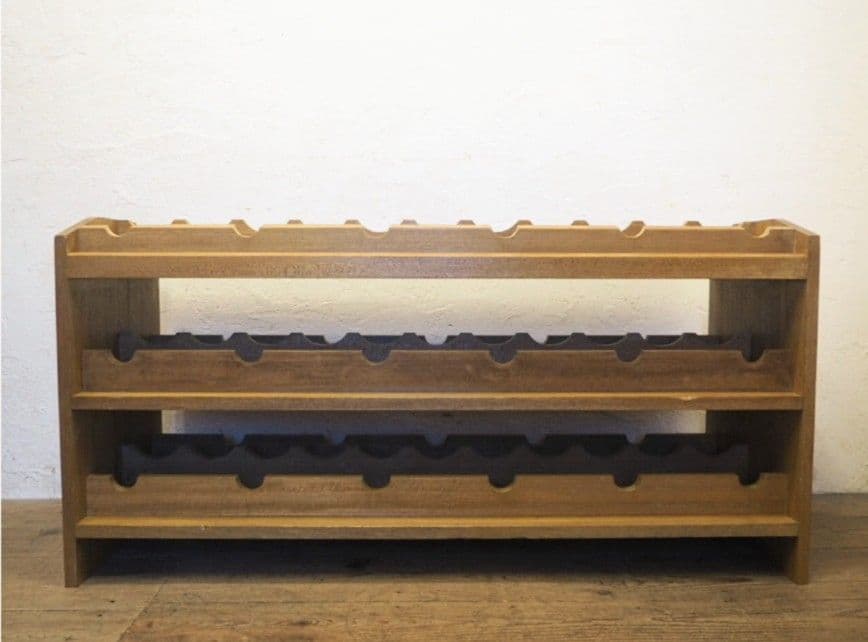 1195 大型　ワインラック　ボトルラック　収納棚　店舗什器　レトロ　ビンテージ