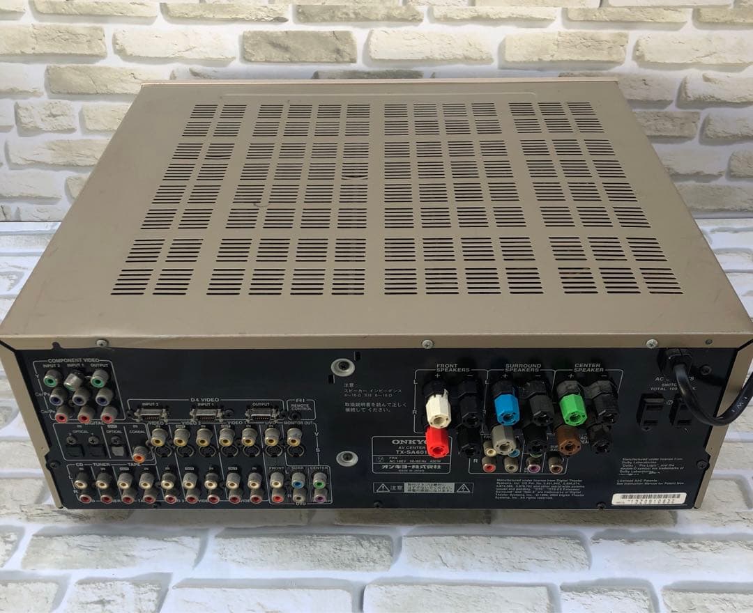 ONKYO TX-SA601 サラウンド6.1ch AVアンプ動作品(A42)