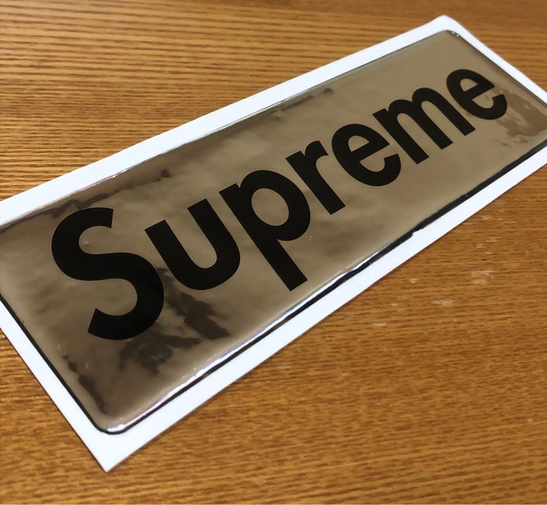 supreme people's BOX LOGOステッカー