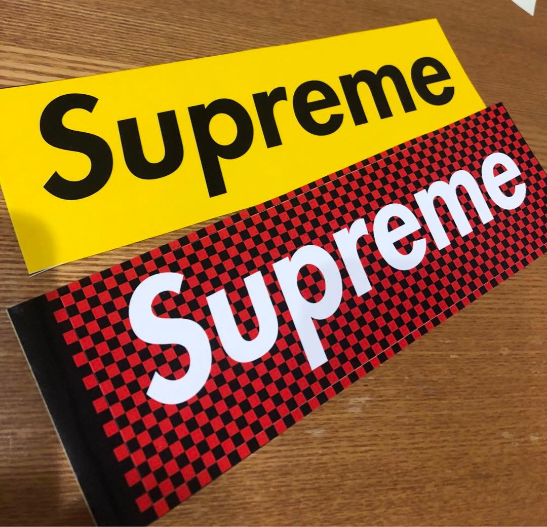 supreme people's BOX LOGOステッカー