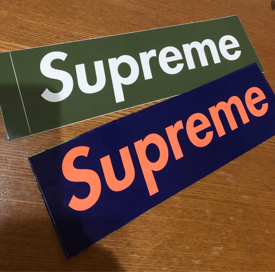 supreme people's BOX LOGOステッカー