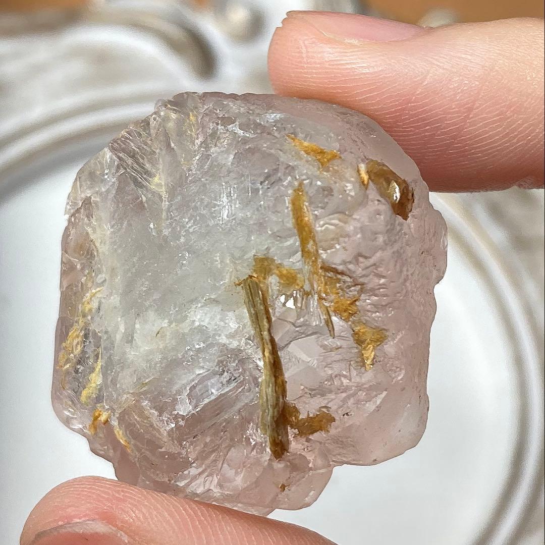 ピンクフローライト　蝕像　スカルドゥ　蛍石　28.0g