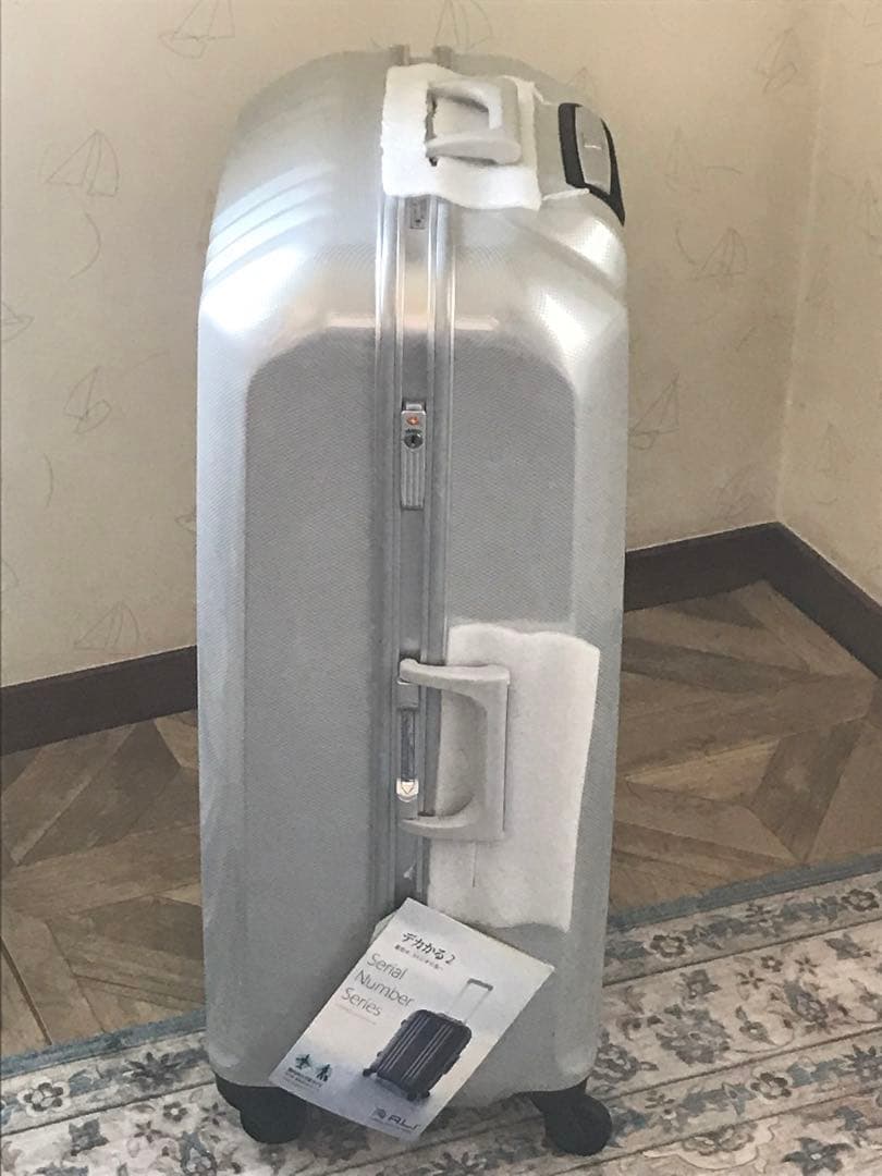 未使用スーツケース ハードキャリー 90L ホワイトカーボン MM-5688