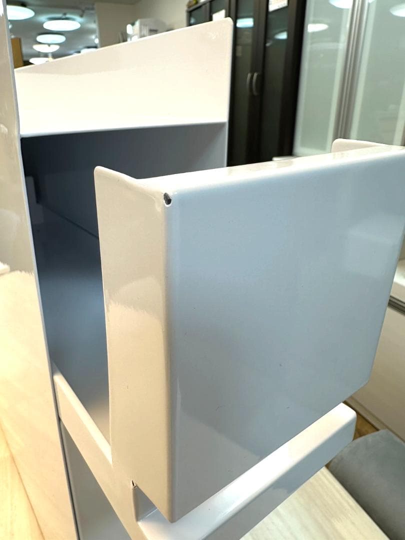 ♪新品未使用♪隠せる調味料ラック タワー ２段 ホワイト♪