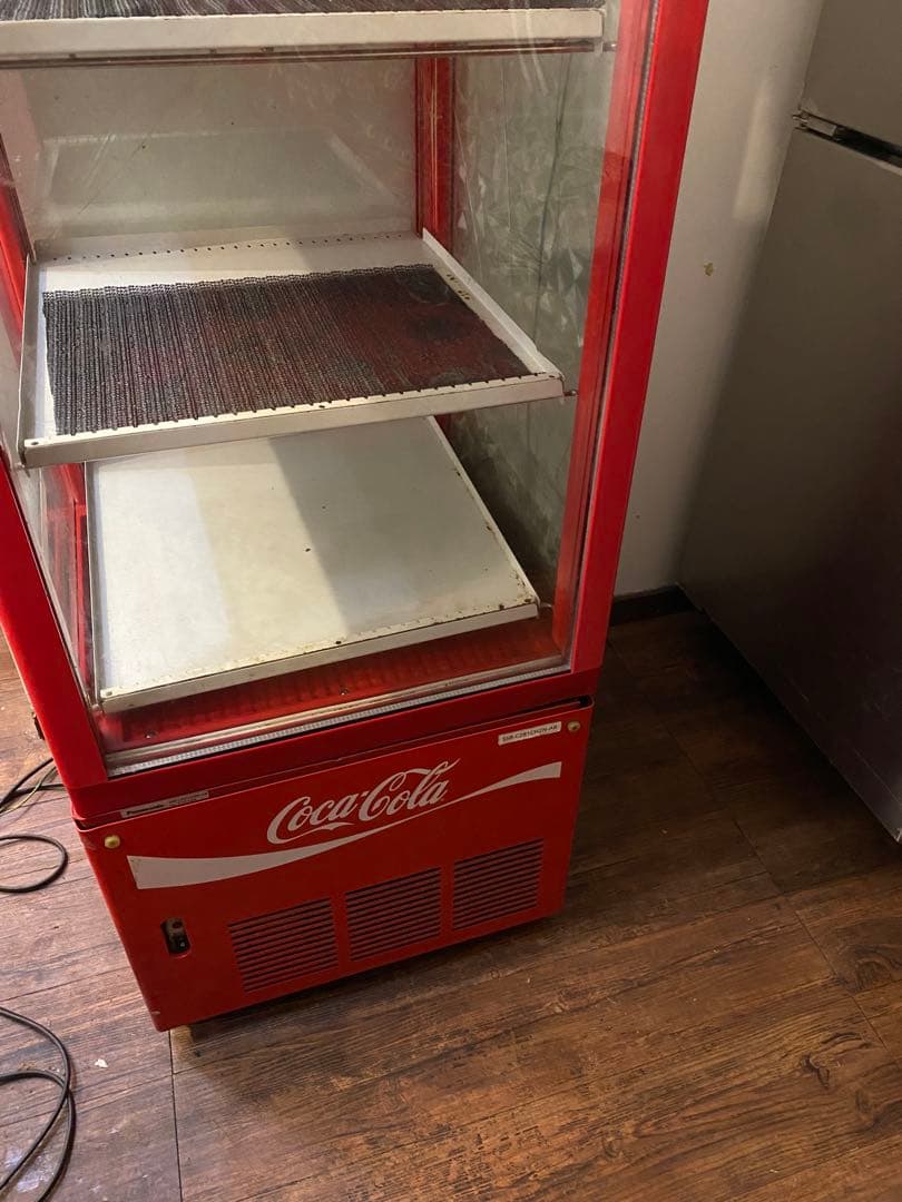 【どどんぱ】　【引き取り限定】コカコーラ 冷蔵ショーケース ガラス扉 4段