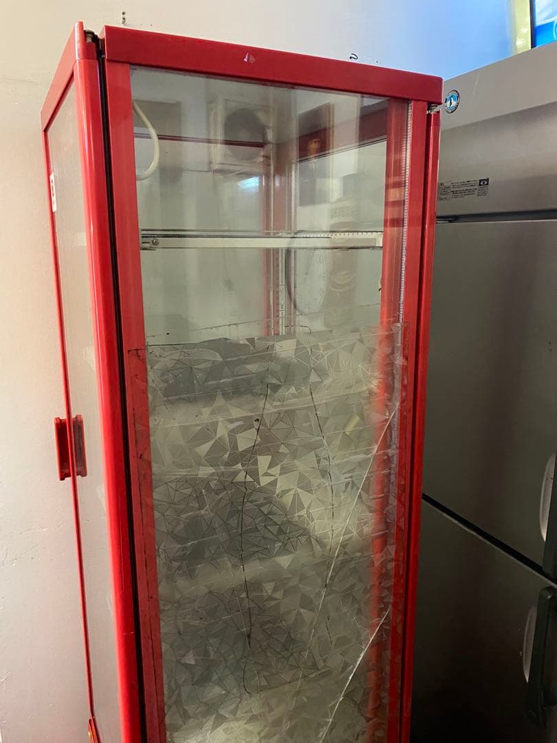 【どどんぱ】　【引き取り限定】コカコーラ 冷蔵ショーケース ガラス扉 4段