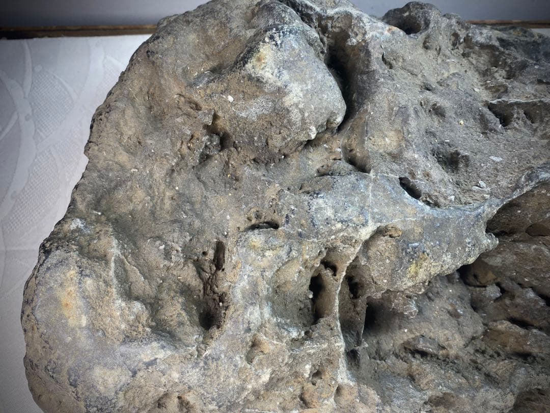 6638 春日石 粕川麒麟石 溜まり石 水石 盆栽 盆石 置物 鑑賞石