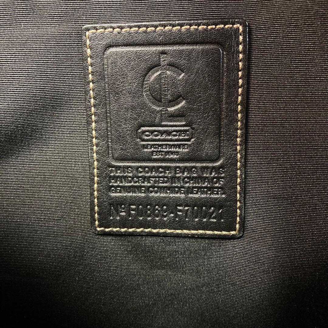 コーチ　COACH　ビジネスバック　2way オールレザー　ブラック　A4可　黒