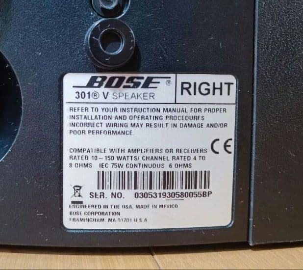 BOSE 301V スピーカー ボーズ 301V
