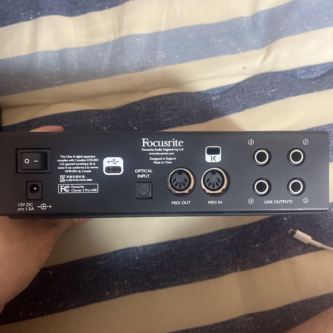 FOCUSRITE CLARETT 2PRE フォーカスライトインターフェース