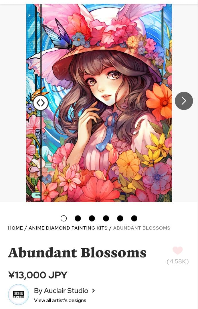 ダイヤモンドアートクラブ Abundant Blossoms