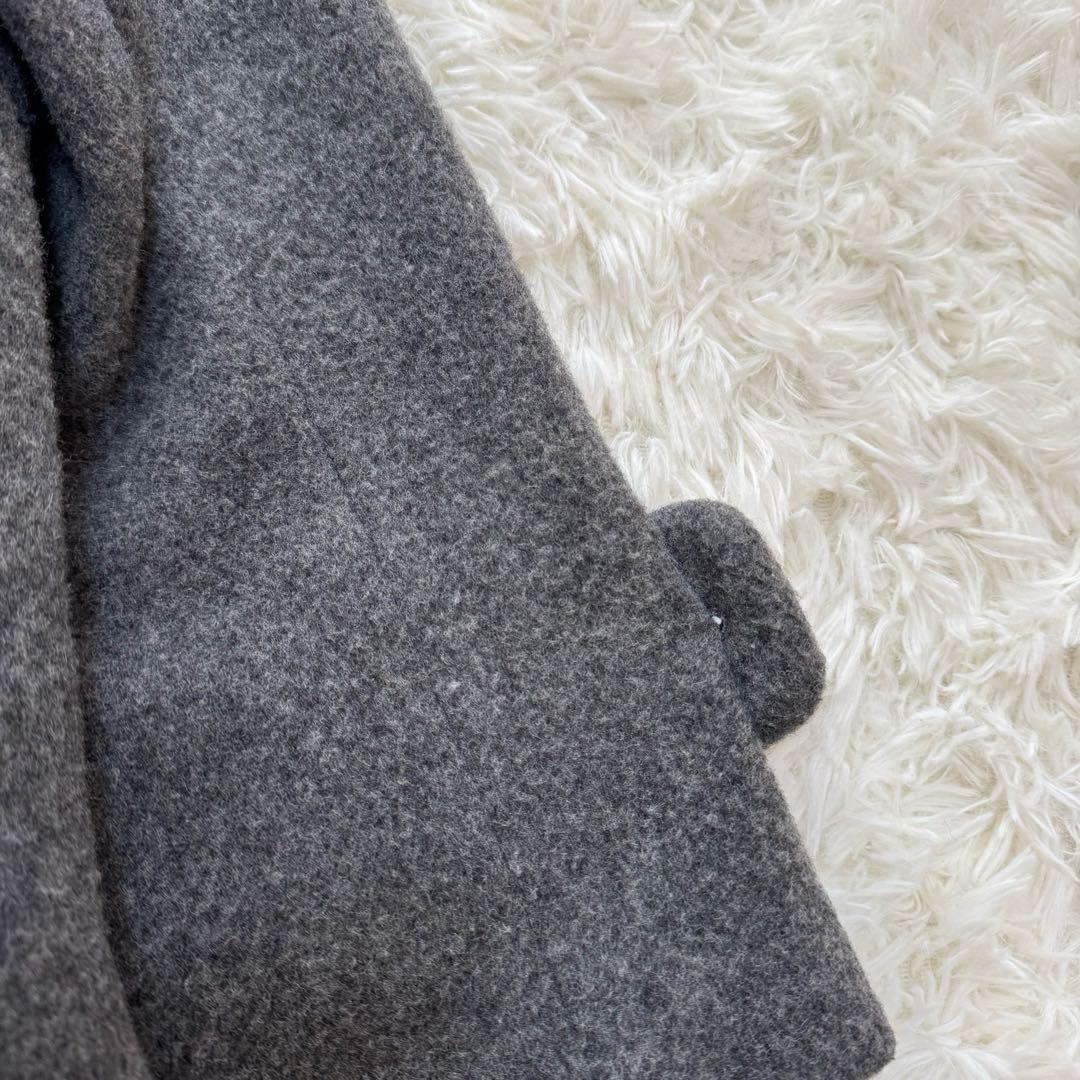 BEARDSLEY ビアズリー フーデッドショートコート グレー