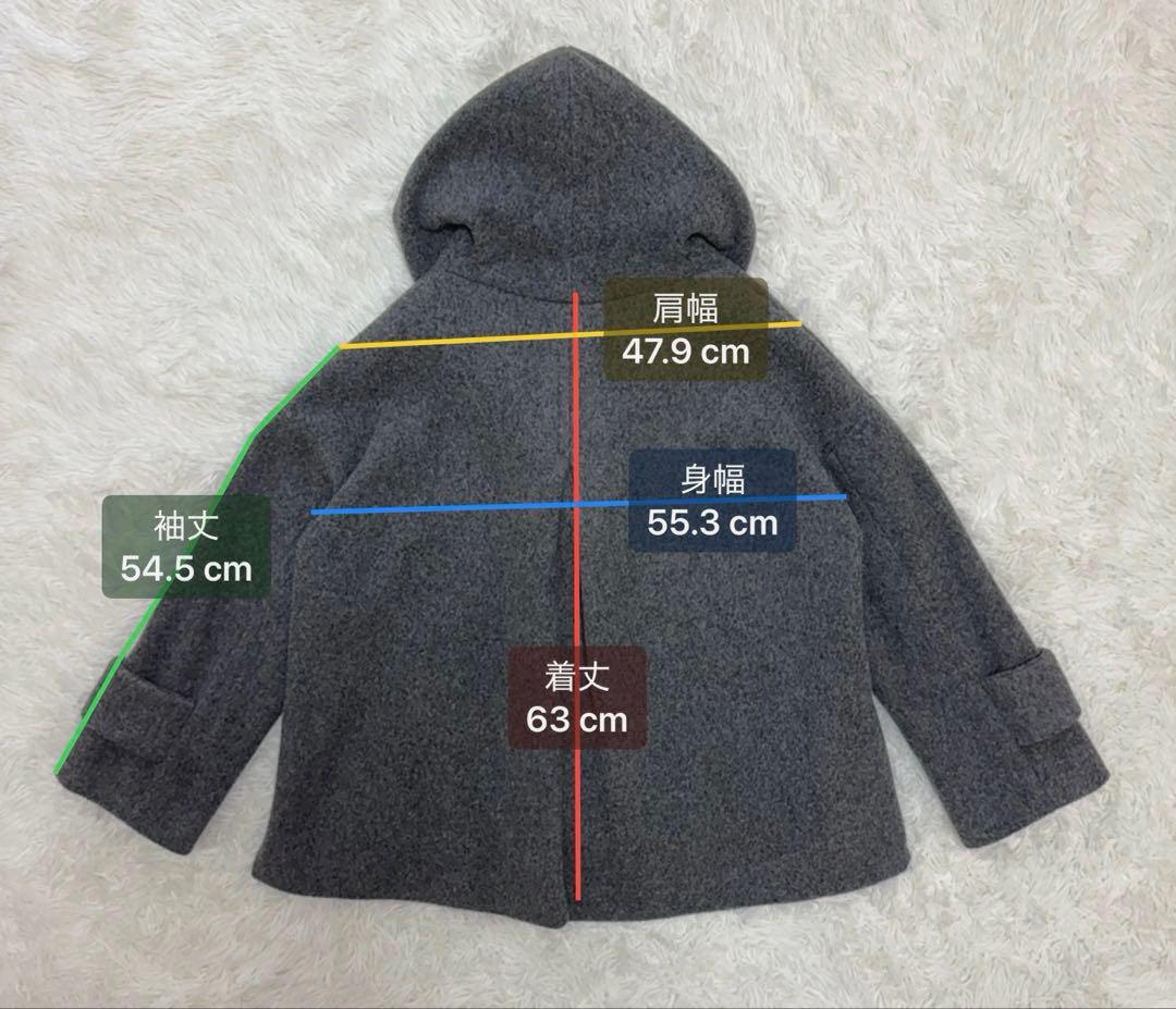 BEARDSLEY ビアズリー フーデッドショートコート グレー