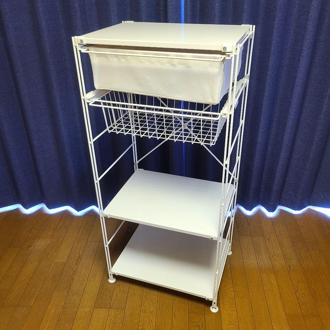 無印良品 スチールユニットシェルフ・スチール棚セット　中　　ライトグレー