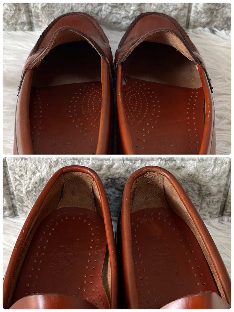 【美品】希少　ジーエイチバス　USA製 ウィージャンズ　ペニーローファー