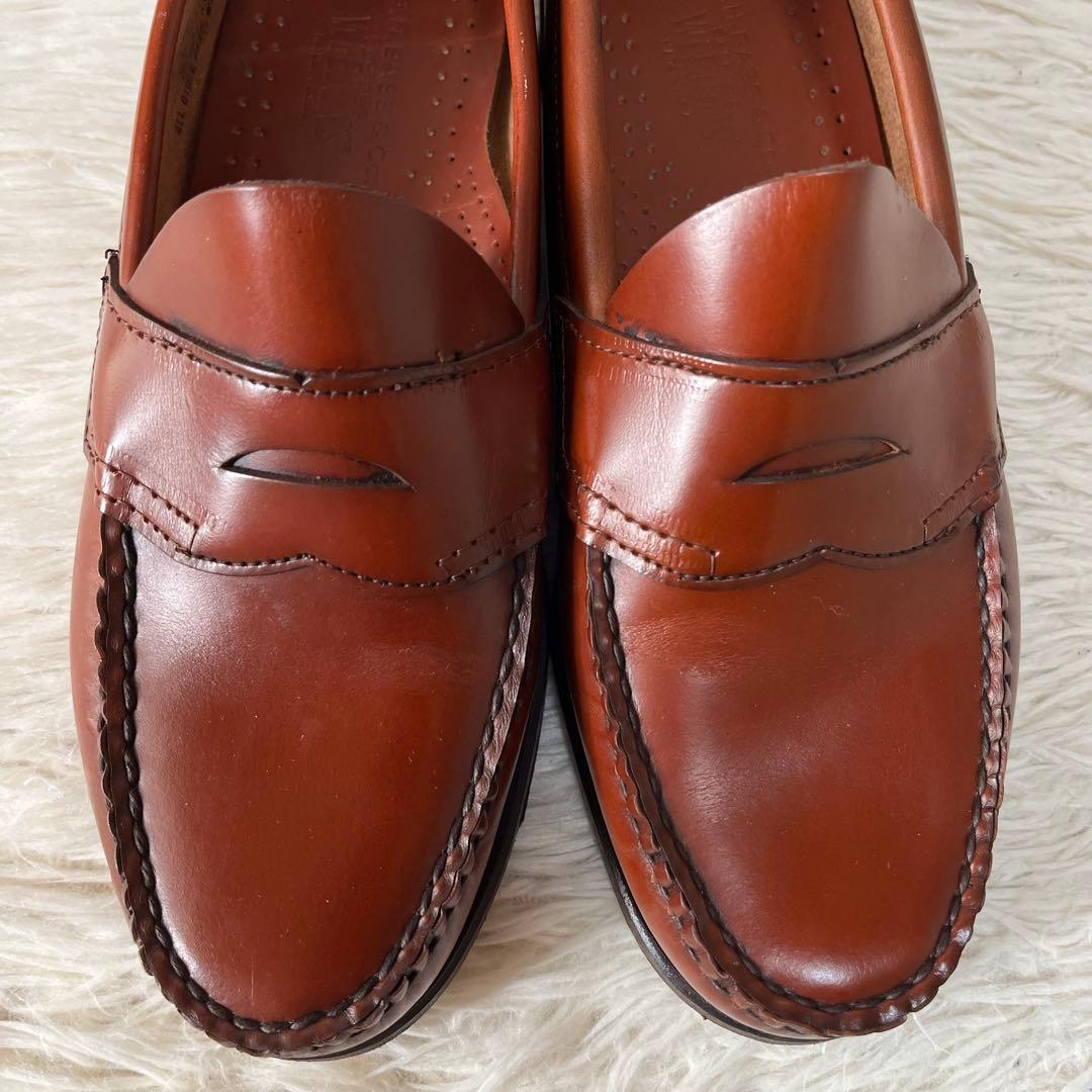 【美品】希少　ジーエイチバス　USA製 ウィージャンズ　ペニーローファー