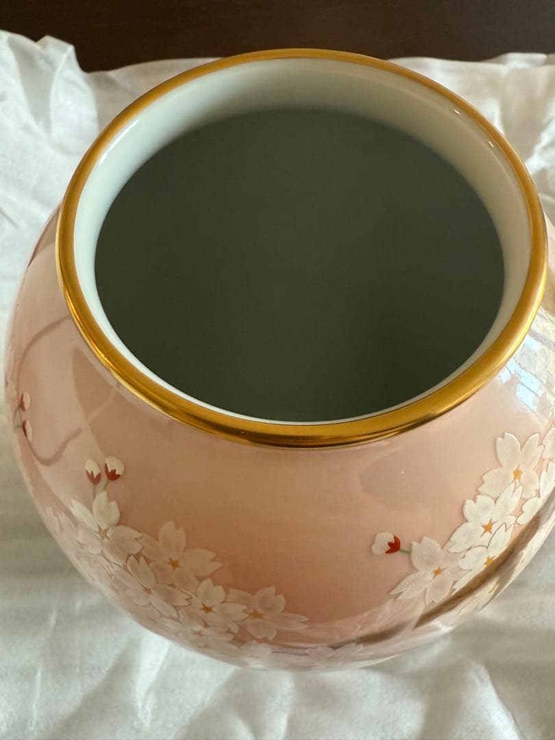 【新品】香蘭社　吉野桜　花瓶　日本製