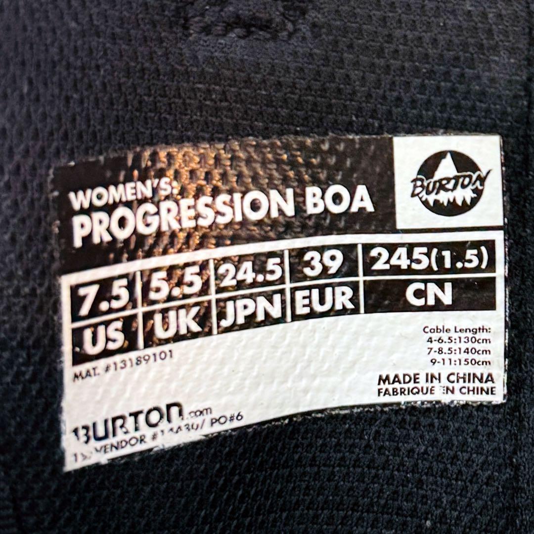 ✨美品✨BURTON PROGRESSION BOA スノーボブーツ バートン