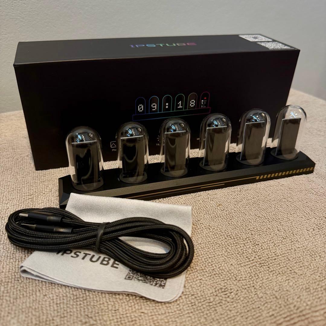 IPSTUBE ニキシー管 デジタル置時計 H401