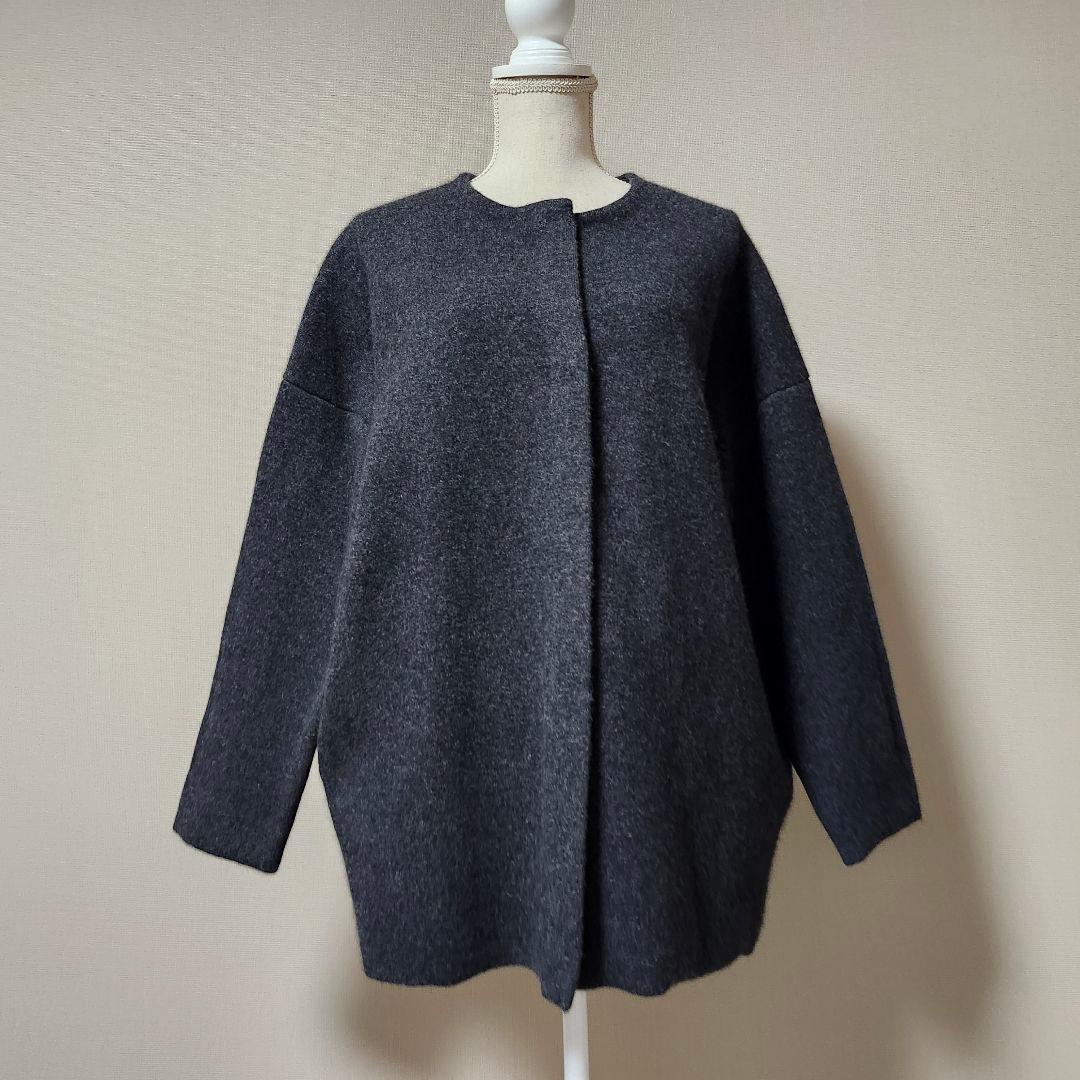 Beardaley　ニットコート　チャコールグレー　タグつき