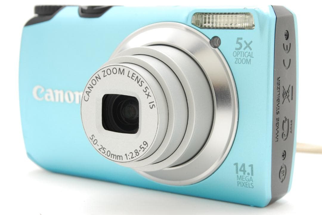 Canon PowerShot A3200 IS 水色 動作確認済み