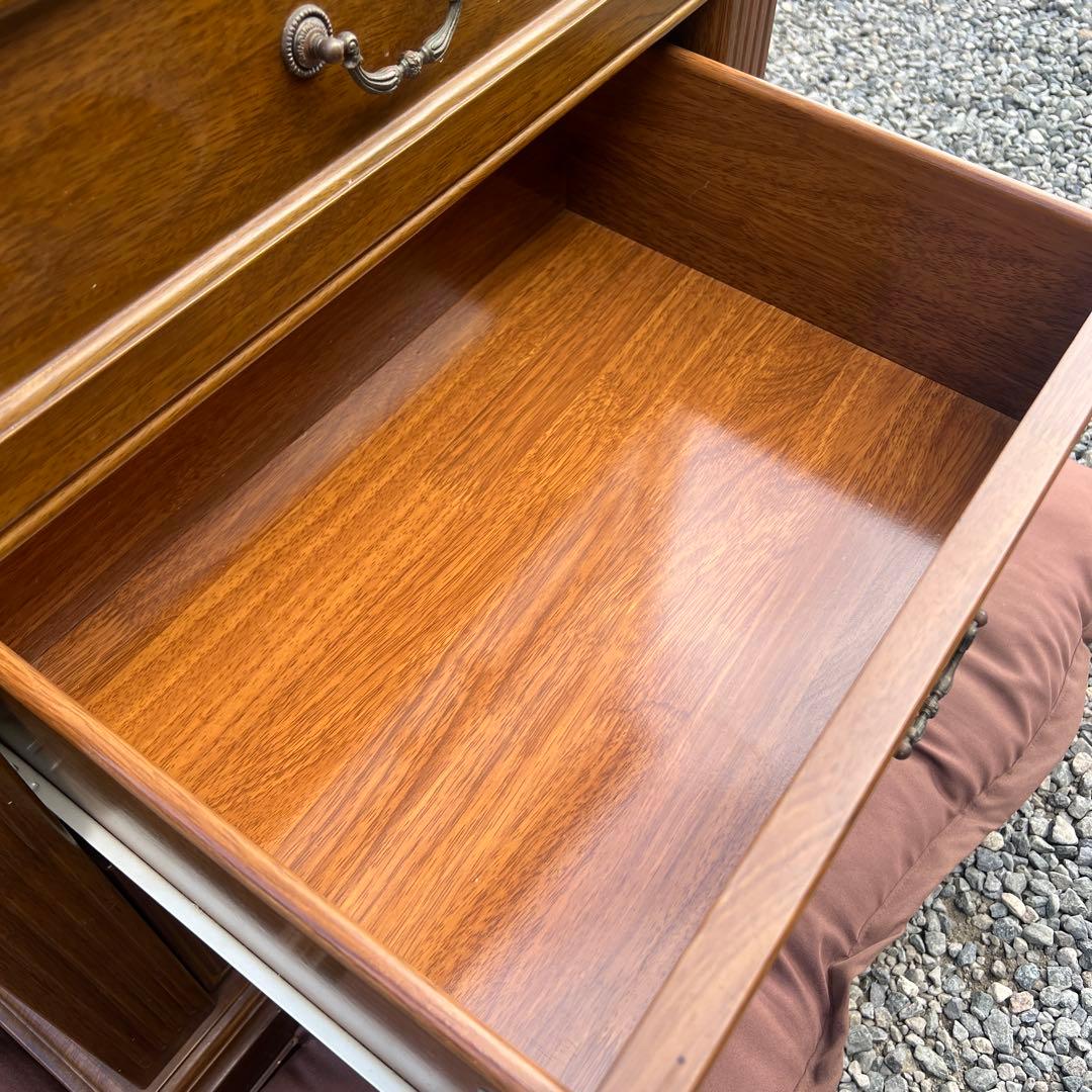 アンティーク調 木製チェスト 5段引き出し 収納家具 アメリカ 英国クラシック