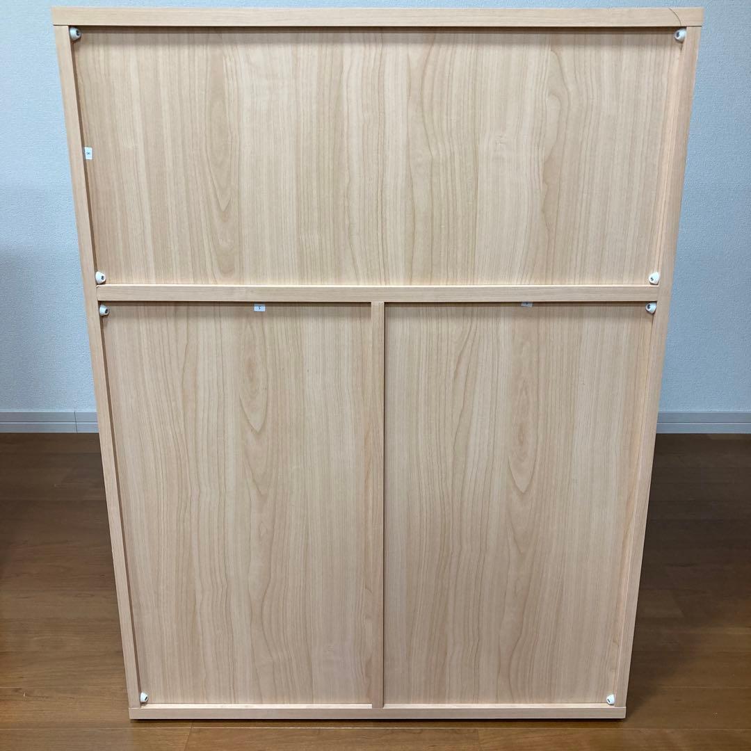 2列3段カラーボックス　シェルフ　木製ラック